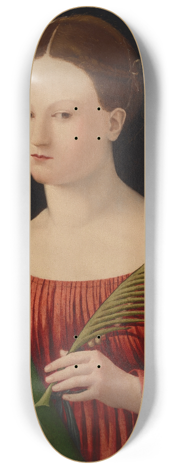 Master Of The Twelve Apostles - Saint Catherine of Alexandria 8.25 inch art skate deck