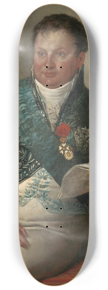 Mattheus Ignatius van Bree - Portrait of Isaac Jan Alexander Gogel 8.25 inch art skate deck