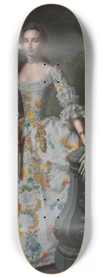 Mattheus Verheyden - Portrait of Charlotte Beatrix Strick van Linschoten 8.25 inch art skate deck