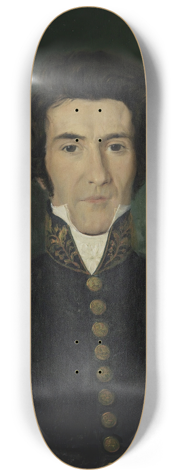 Matthias Stoltenberg - Portrait of Cabinet Minister Erik R. Minichen 8.25 inch art skate deck