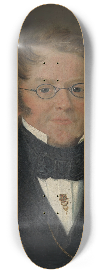 Matthias Stoltenberg - Portrait of County Court Judge Jens C. Delphin 8.25 inch art skate deck
