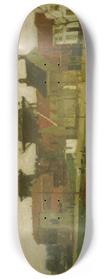 Matthijs Maris - A Corner of the Hague 8.25 inch art skate deck