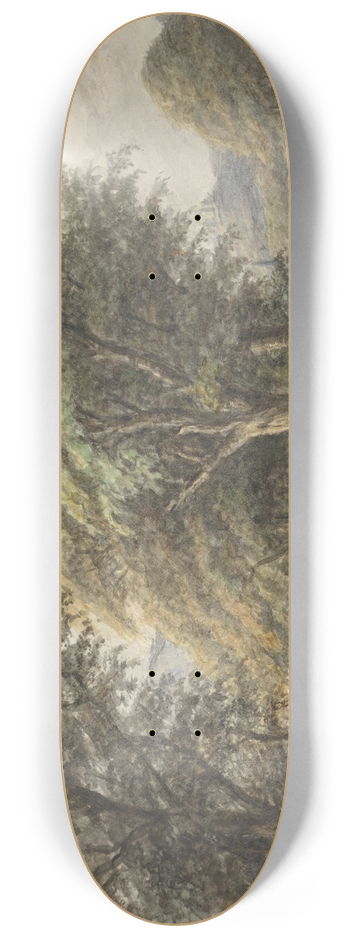 Matthijs Maris - Landschap , after Johann Bernard Klombeek 8.25 inch art skate deck