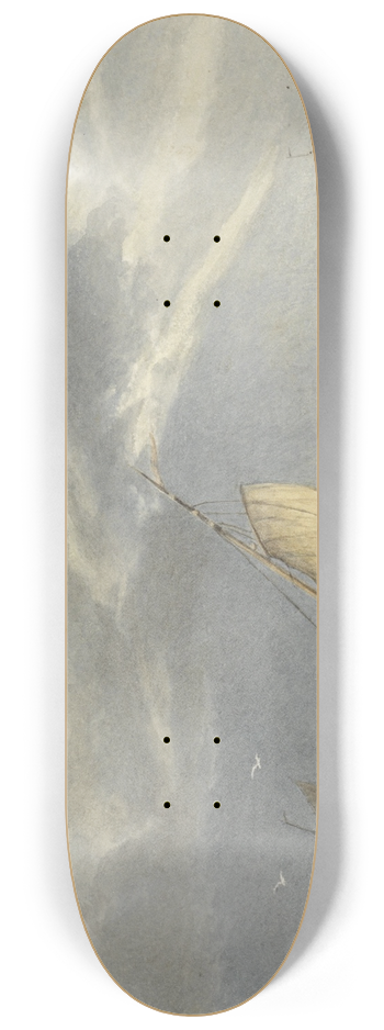 Matthijs Maris - Zeegezicht, after Johannes Christiaan Schotel 8.25 inch art skate deck