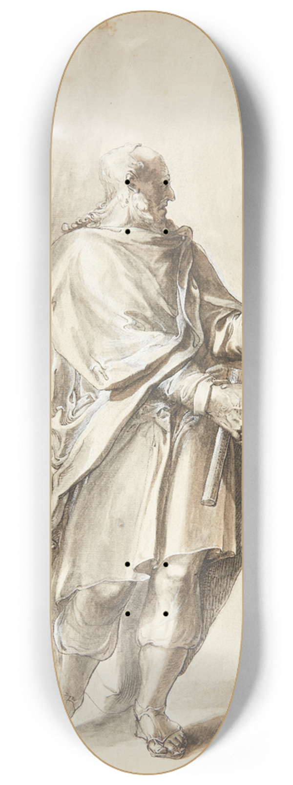 Matthus Gundelach - Jesus og de 12 apostle- Matthus 8.25 inch art skate deck
