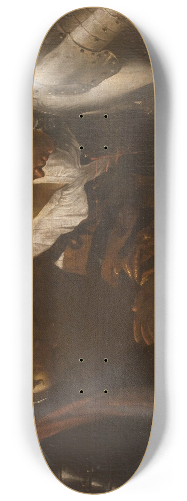 Mattia Preti - Dice Players 8.25 inch art skate deck