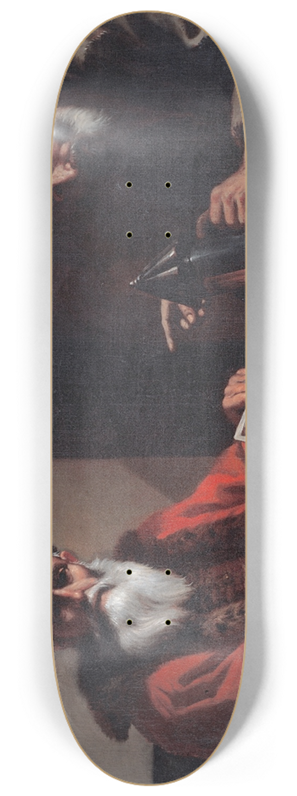 Mattia Preti - Diogenes and Plato 8.25 inch art skate deck