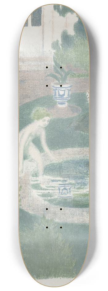Maurice Denis - Le reflet dans la fontaine 8.25 inch art skate deck