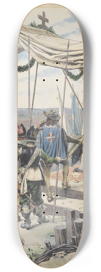 Maurice Leloir - Richelieu Avant la Bataille 8.25 inch art skate deck