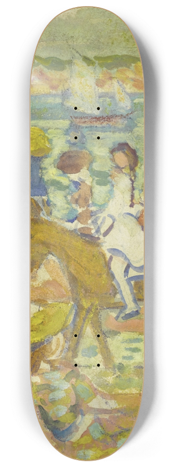 Maurice Prendergast - Group of Figures (with Donkey) 8.25 inch art skate deck