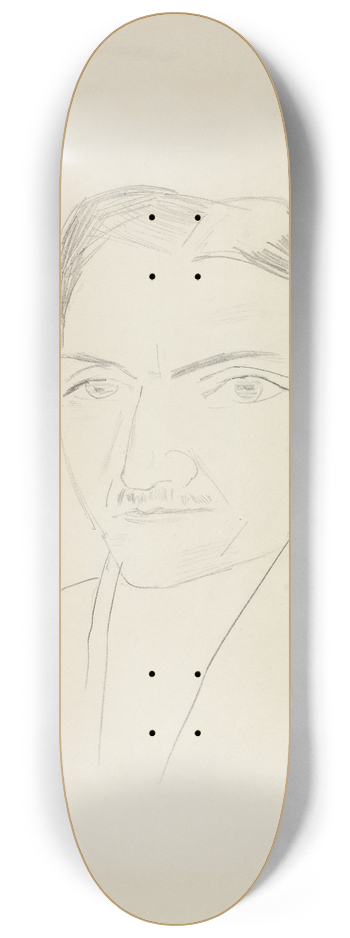Max Beckmann - Bildnis Fritz Wichert 8.25 inch art skate deck