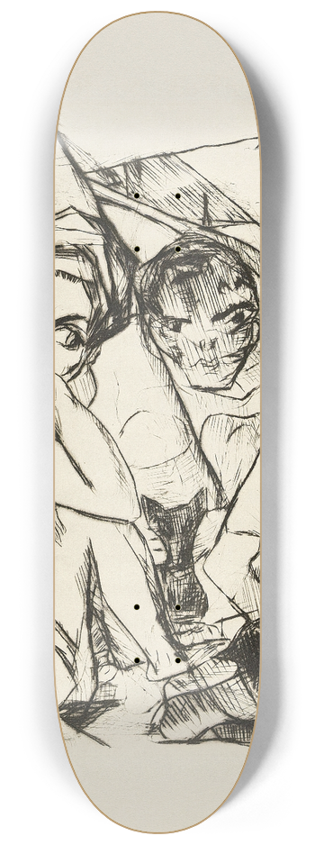 Max Beckmann - Die Frstin 8.25 inch art skate deck