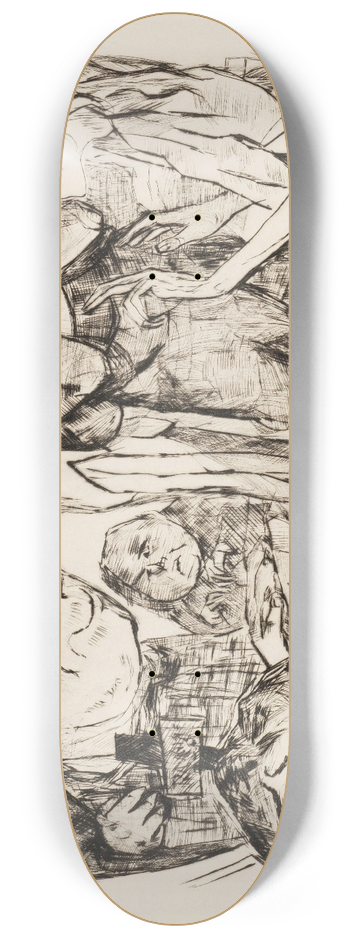 Max Beckmann - Gesichter Pl.08 8.25 inch art skate deck