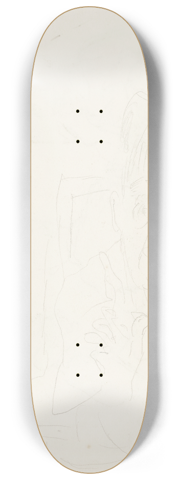 Max Beckmann - Portrait 8.25 inch art skate deck