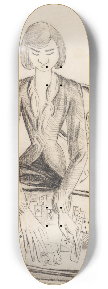 Max Beckmann - Quappi, Patience legend 8.25 inch art skate deck