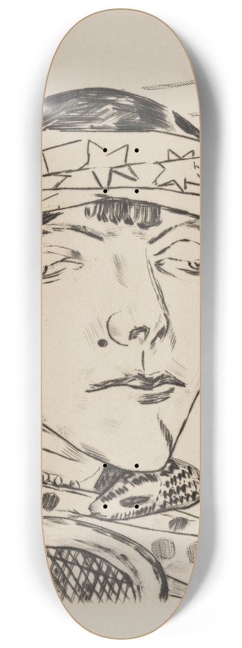 Max Beckmann - Schlangendame 8.25 inch art skate deck