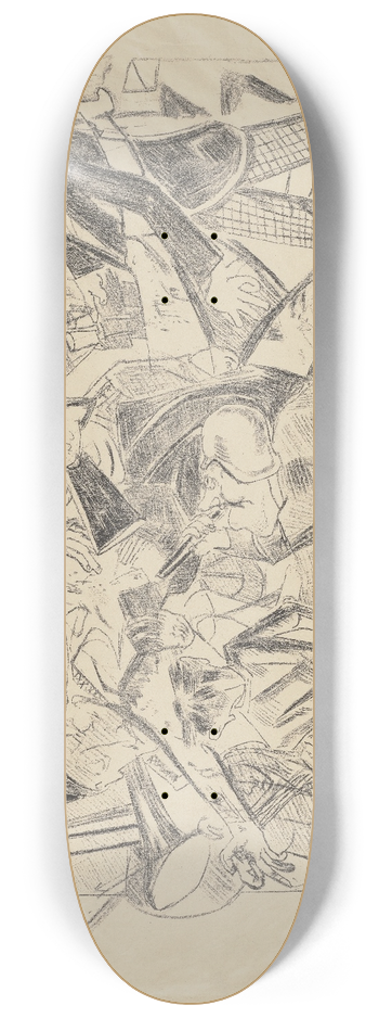 Max Beckmann - The Martyrdom 8.25 inch art skate deck