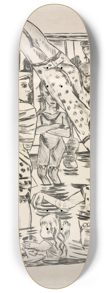 Max Beckmann - Womens Bath 8.25 inch art skate deck