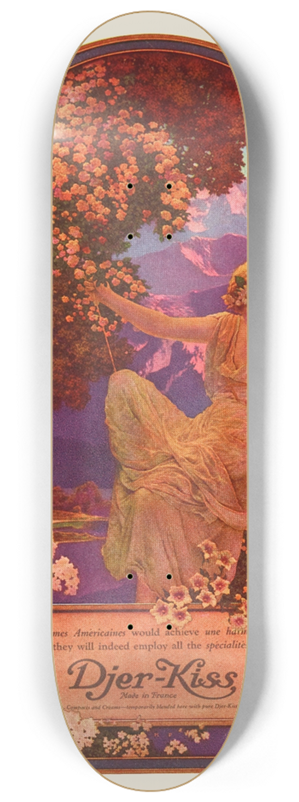 Maxfield Parrish - Djer-Kiss 8.25 inch art skate deck