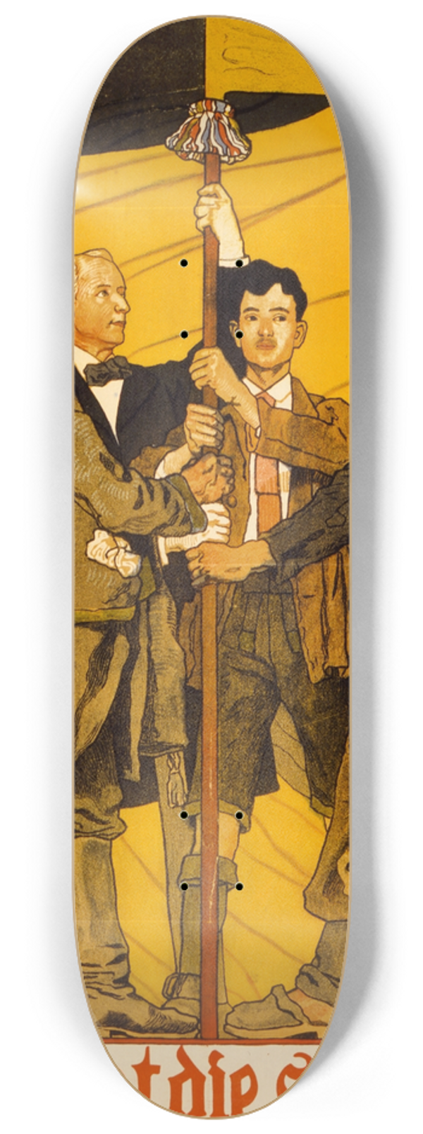 Maximilian Lenz - Zeichnet die siebente Kriegsanleihe 8.25 inch art skate deck