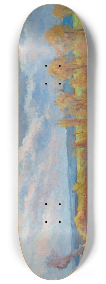 Maximilien Luce - Bords de Seine  Guernes 8.25 inch art skate deck