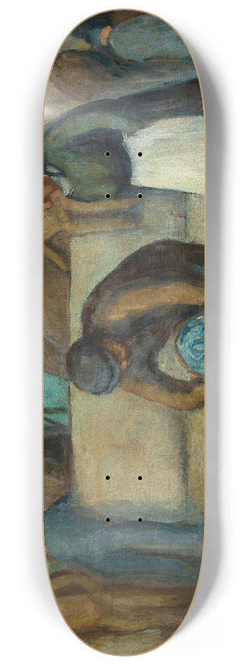 Maximilien Luce - La Rentre des Pcheurs 8.25 inch art skate deck