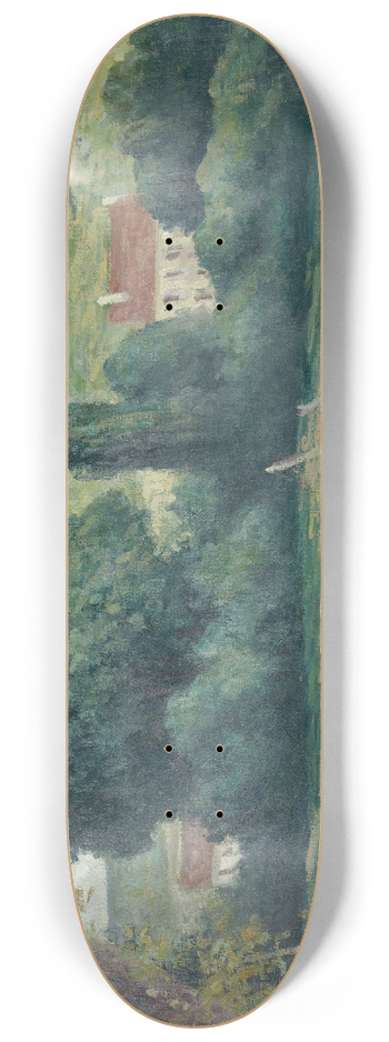 Maximilien Luce - La Seine  Vernonnet 8.25 inch art skate deck