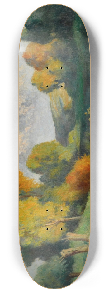 Maximilien Luce - Les scieurs, paysage de La Cure 8.25 inch art skate deck