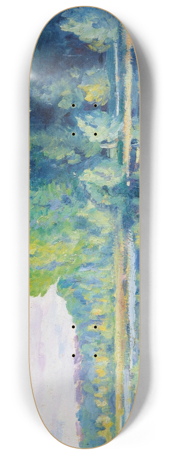 Maximilien Luce - Moulineux, LEtang 8.25 inch art skate deck