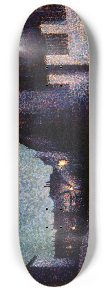 Maximilien Luce - Rue Ravignan, Paris 8.25 inch art skate deck