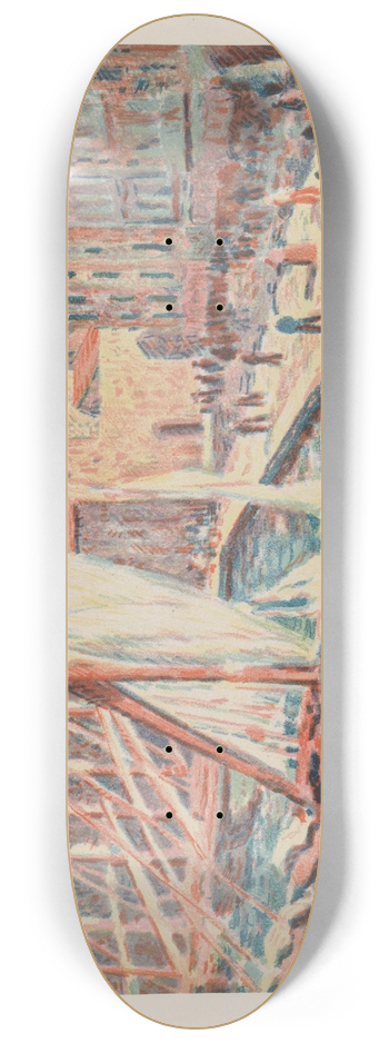 Maximilien Luce - Saint-Tropez 8.25 inch art skate deck