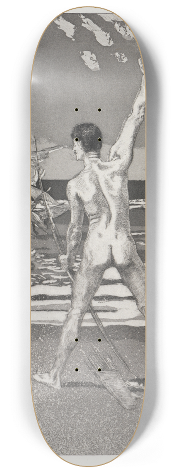 Max Klinger - Der Schuss (Zelt, Opus XIV, 1. Teil, Nr. 10) 8.25 inch art skate deck