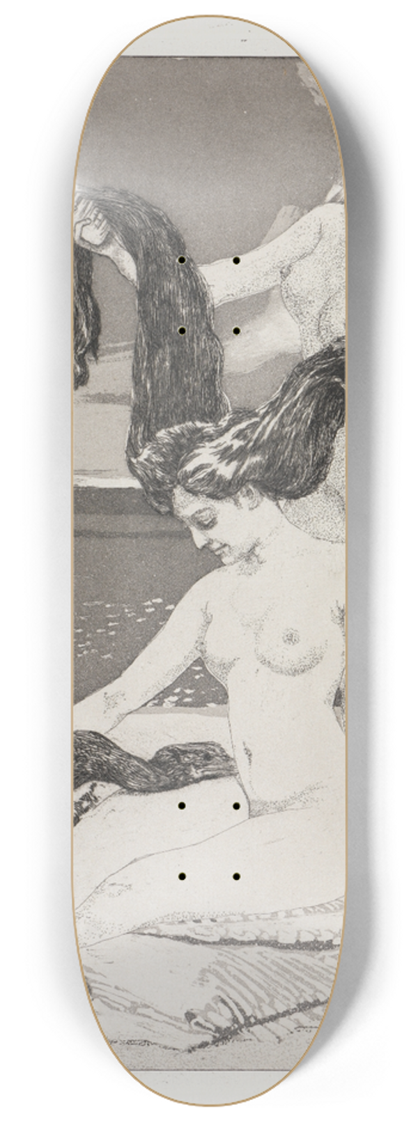 Max Klinger - Die Schwne (Zelt, Opus XIV, 1. Teil, Nr. 4) 8.25 inch art skate deck