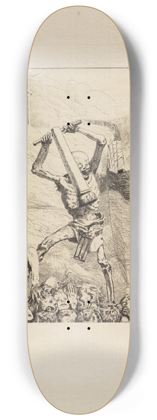 Max Klinger - Dritte Zukunft (Eva und die Zukunft, Opus III, Blatt 6) 8.25 inch art skate deck