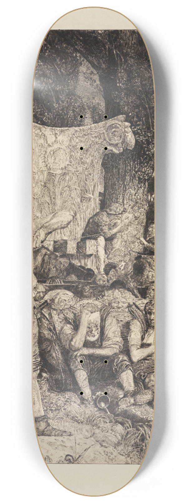 Max Klinger - Elend (Vom Tode, Zweiter Theil, Opus XI, Blatt 7) 8.25 inch art skate deck