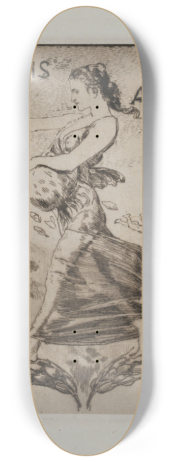Max Klinger - Ex Libris Eduard Arnhold 8.25 inch art skate deck
