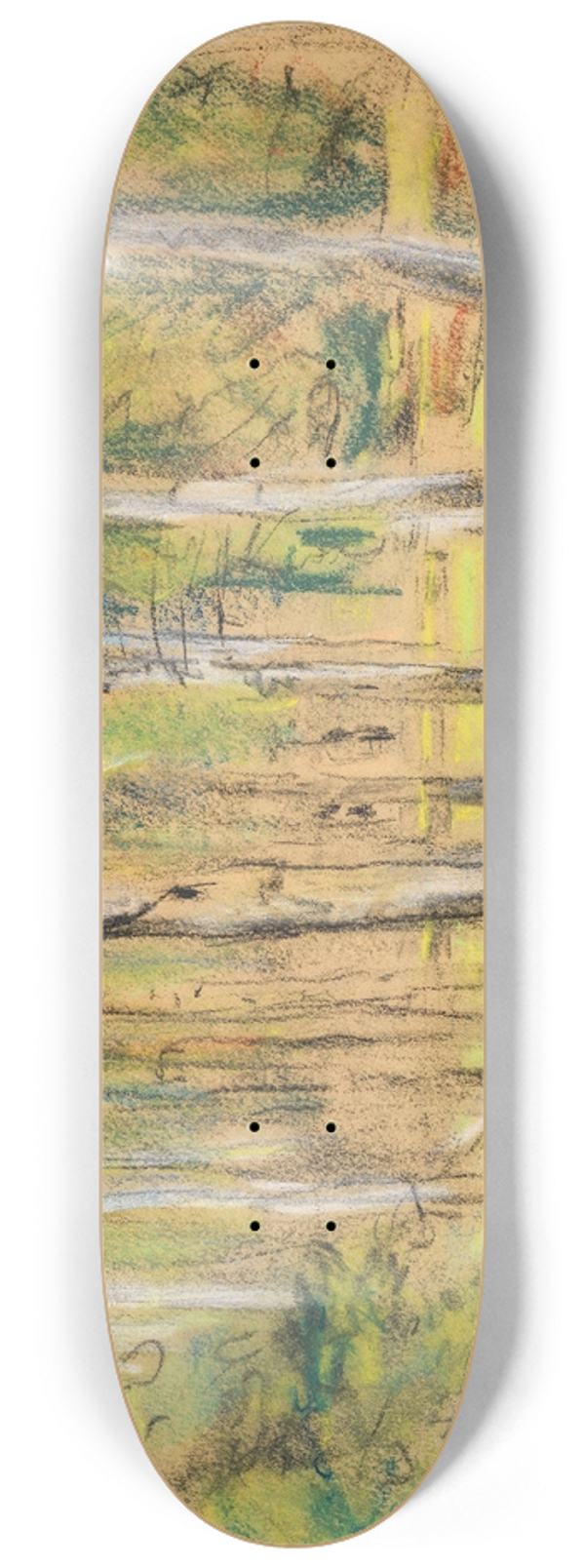 Max Liebermann - Die Birkenallee in Wannsee nach Nordwesten 8.25 inch art skate deck