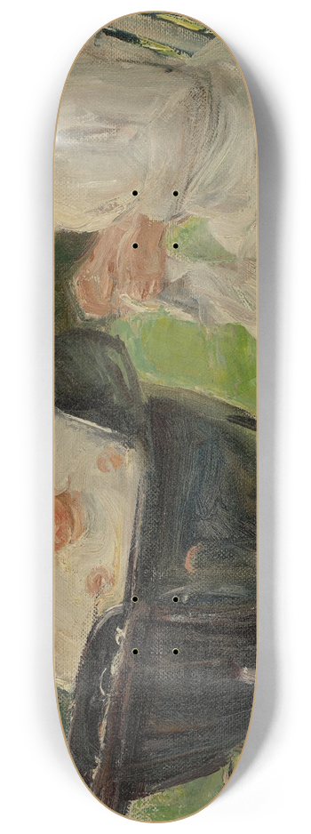 Max Liebermann - Die Enkelin des Knstlers mit ihrer Kinderfrau im Wannseegarten 8.25 inch art skate deck