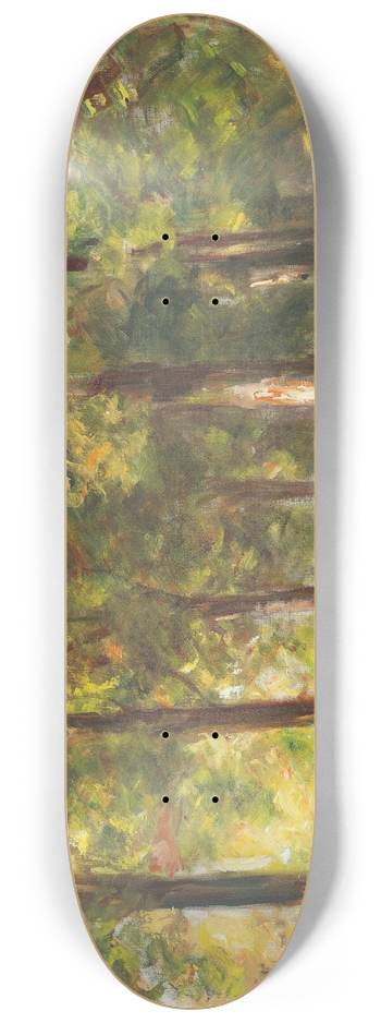 Max Liebermann - Die Groe Seestrae in Wannsee mit Spaziergngern 8.25 inch art skate deck