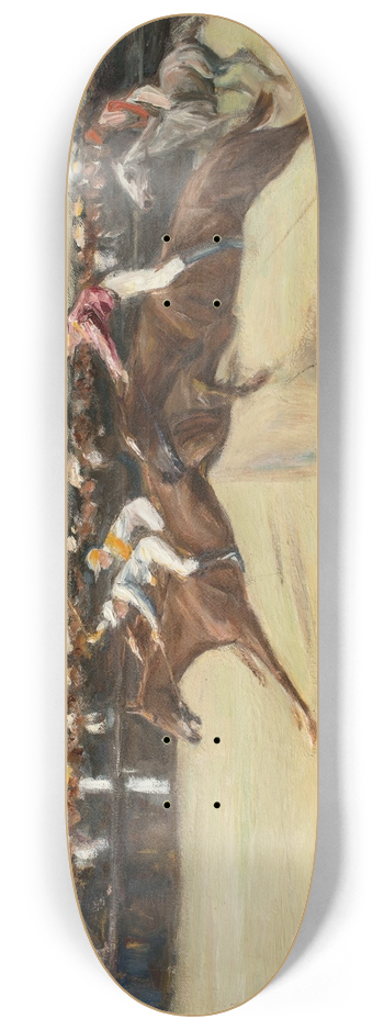 Max Liebermann - Pferderennen in den Cascinen 8.25 inch art skate deck