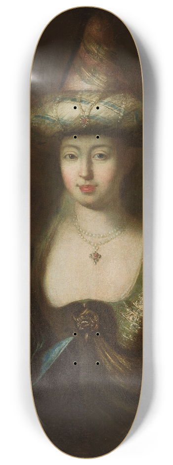 Antoine Pesne - Portrait of a man in an Oriental costume 8.25 inch art skate deck