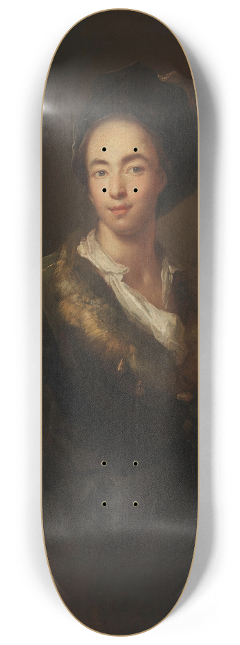 Antoine Pesne - Selbstbildnis 8.25 inch art skate deck