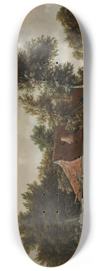 Meindert Hobbema - A Watermill 8.25 inch art skate deck