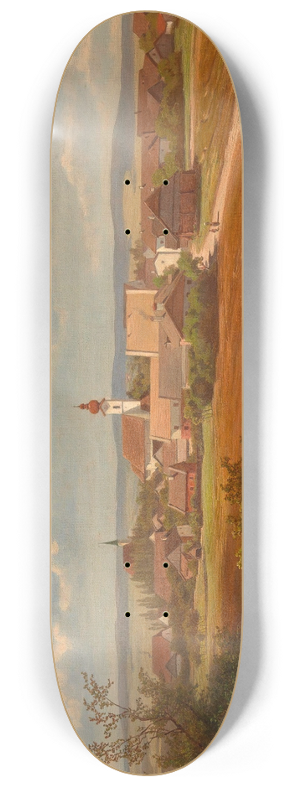 Melchior Fritsch - Ansicht von Altheim (O) 8.25 inch art skate deck