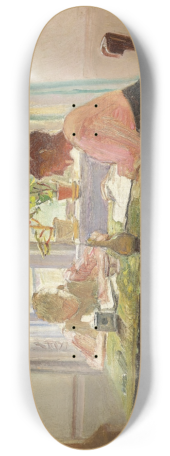 Michael Ancher - Lektielsning ved vinduet 8.25 inch art skate deck