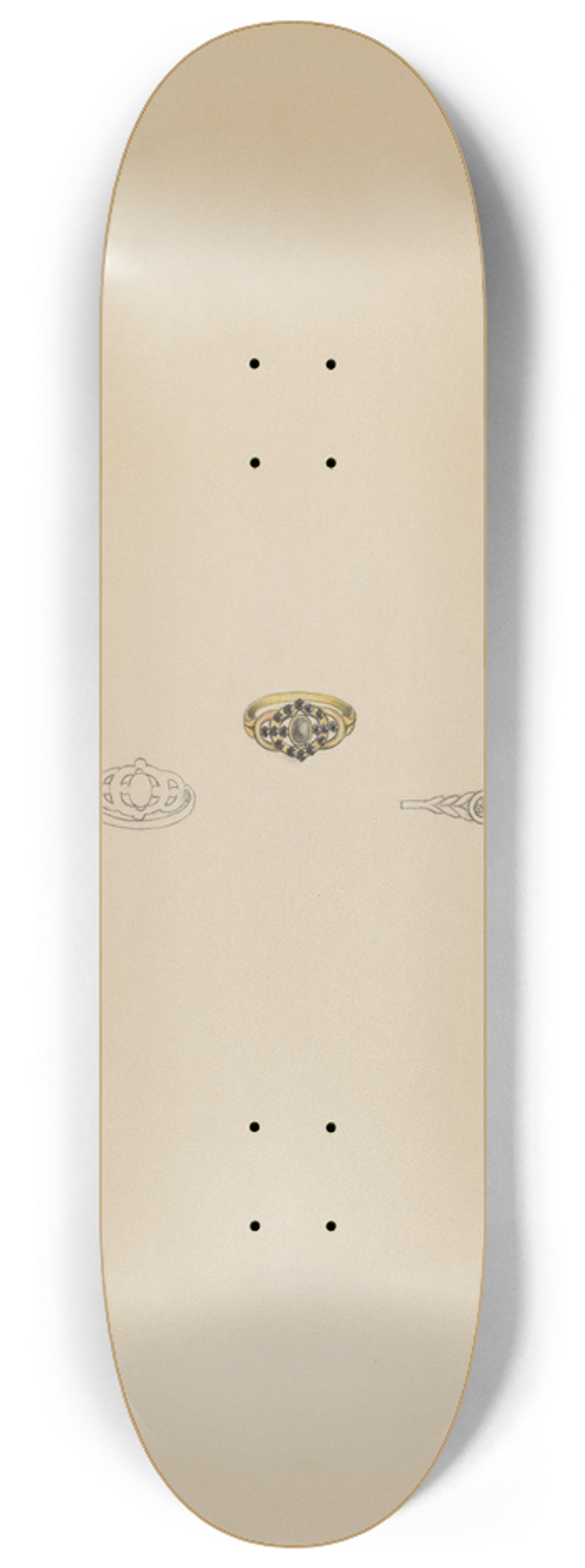 Michael Fenga - Memorial Ring 8.25 inch art skate deck