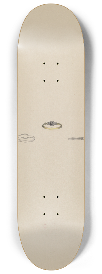 Michael Fenga - Mourning Ring 8.25 inch art skate deck