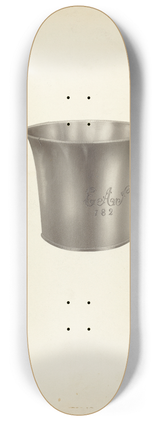 Michael Fenga - Silver Beaker 8.25 inch art skate deck