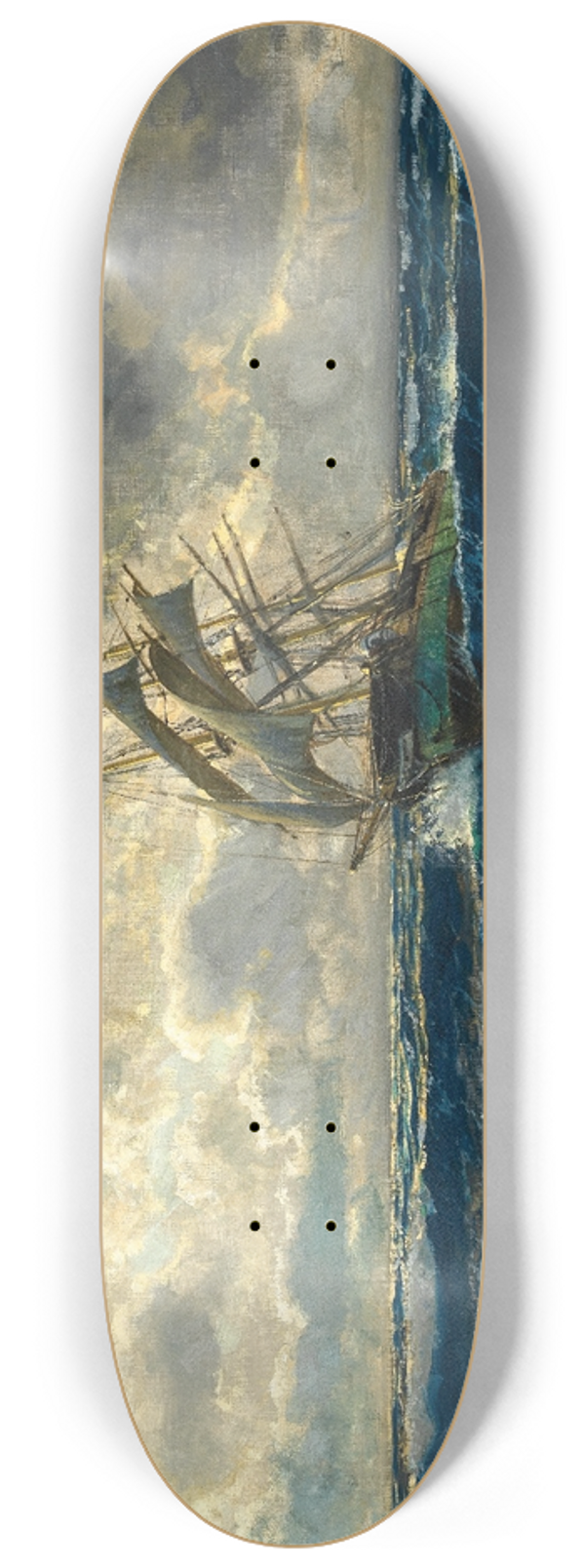 Michael Zeno Diemer - A Three-Master at Sea 8.25 inch art skate deck