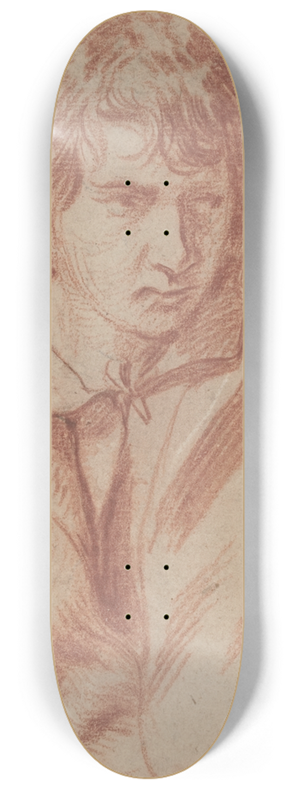 Michel-Franois Dandr-Bardon - Young Man 8.25 inch art skate deck